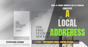 Letterhead Phone Numbers: Local Address or Not?