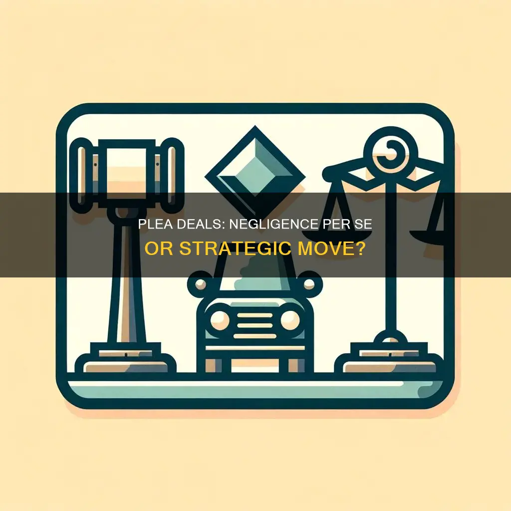 does a plea deal constitute negligence per se