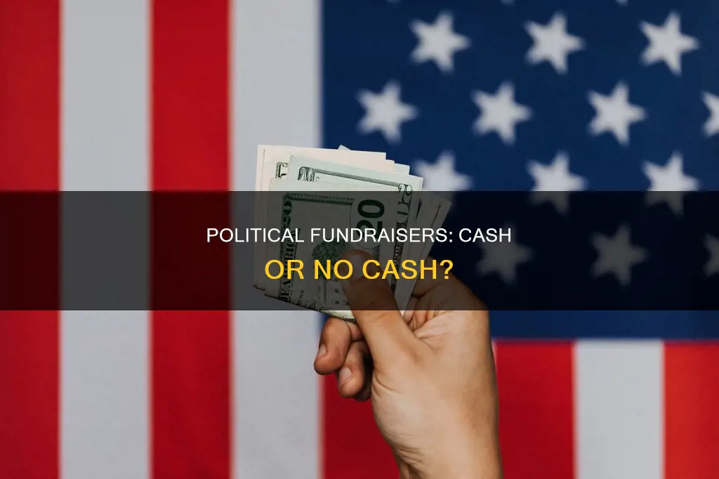 does a political campaign funraiser use cash
