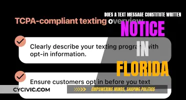 Text Messages: Written Notice in Florida Law?