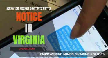 Text Messages: Written Notice in Virginia?