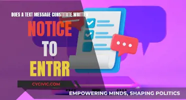 Text Messages: Written Notice to Enter?