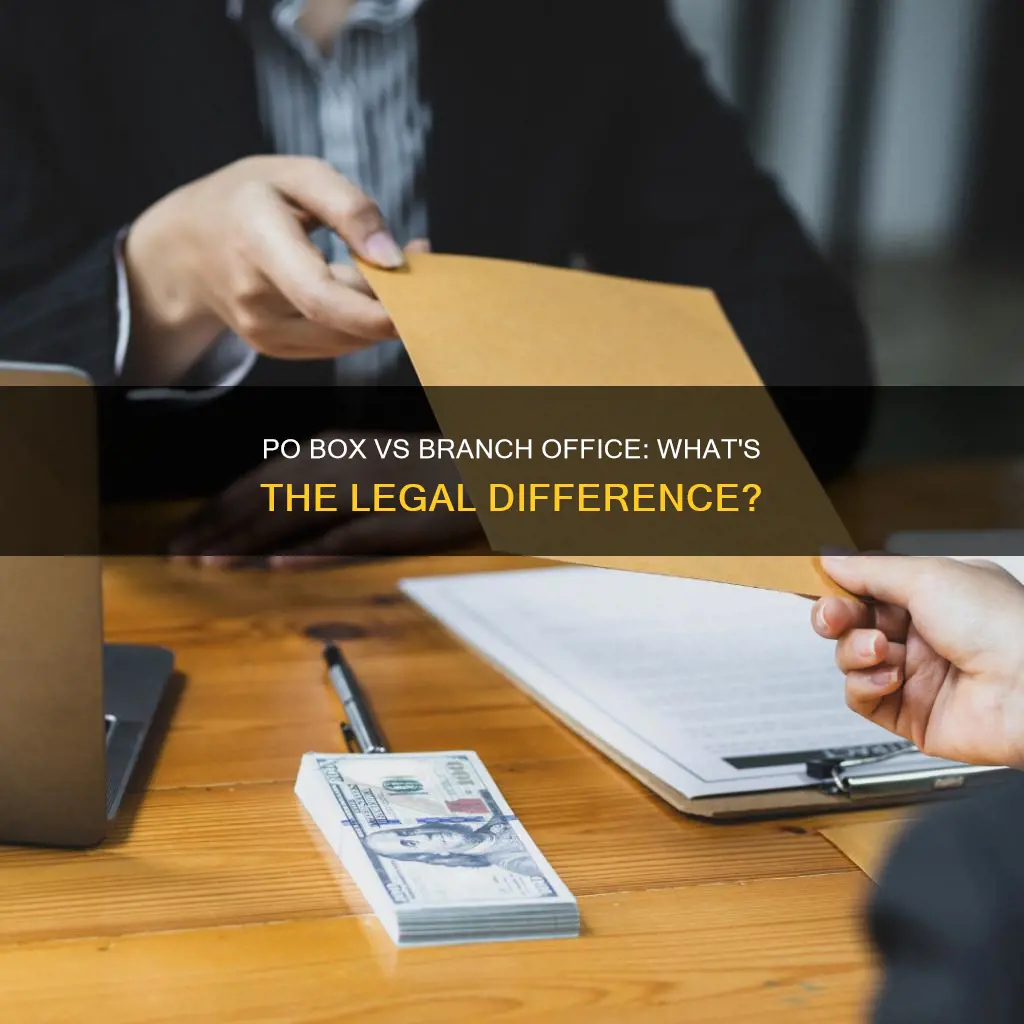 does a us po box constitute a banch office