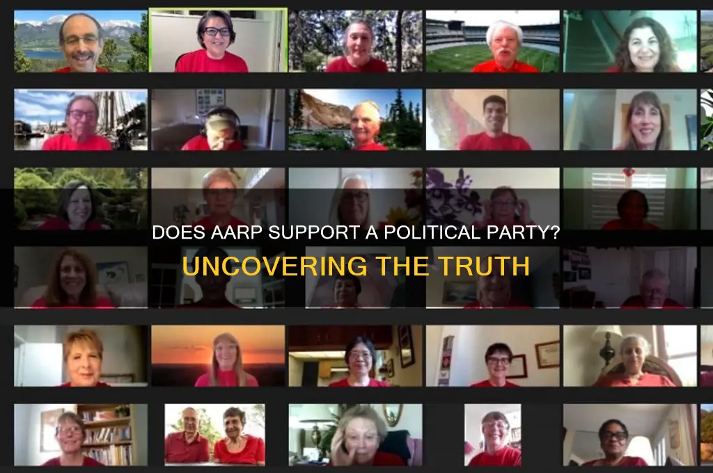 does aarp back a political party