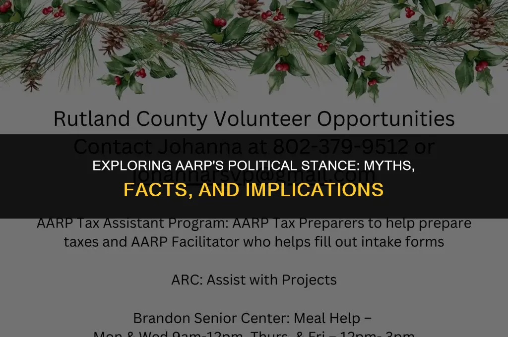 does aarp have a political affiliation