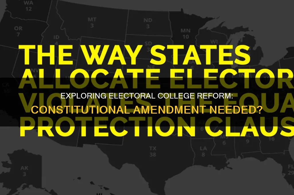 does abolishing the electoral college require a constitutional amendment