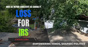 AC Repair: Casualty Loss Tax Deduction?