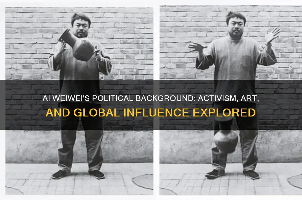 does aiweiwei have political backgorund