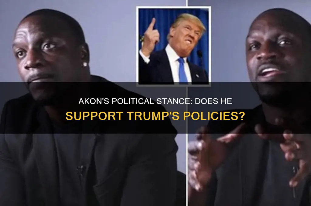 does akon support trump political