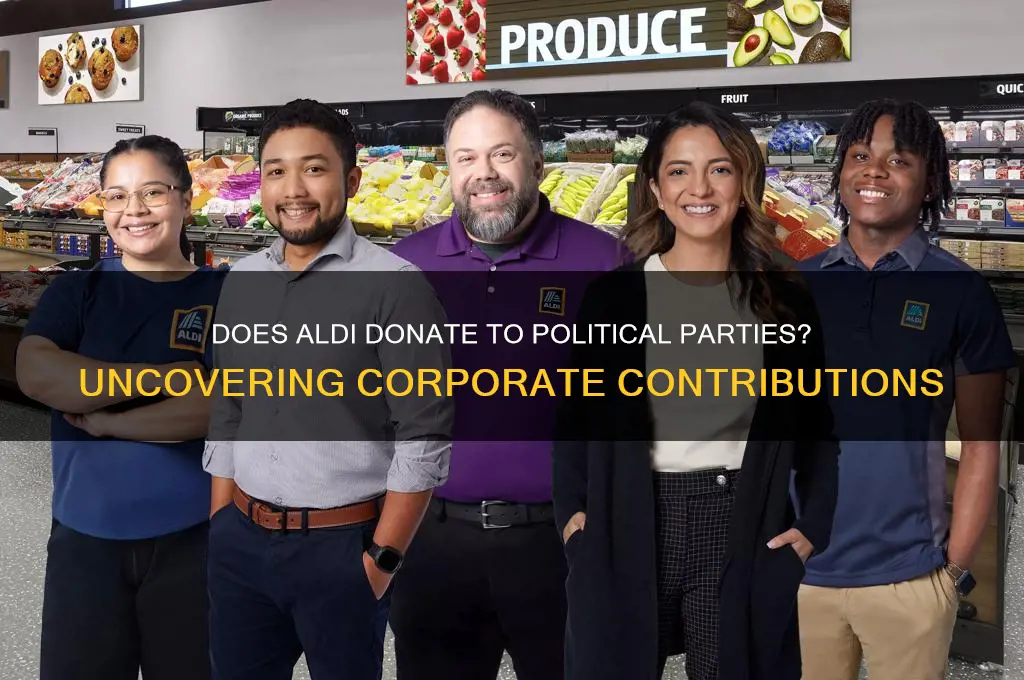 does aldi donate to political parties
