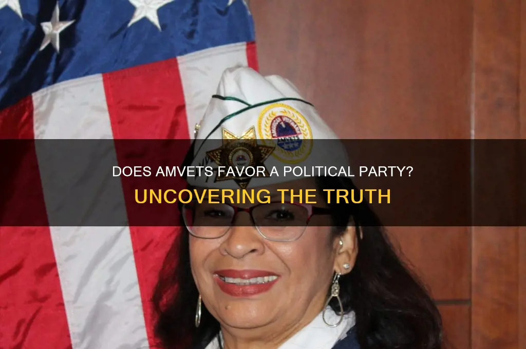 does amvets favor a certain political party