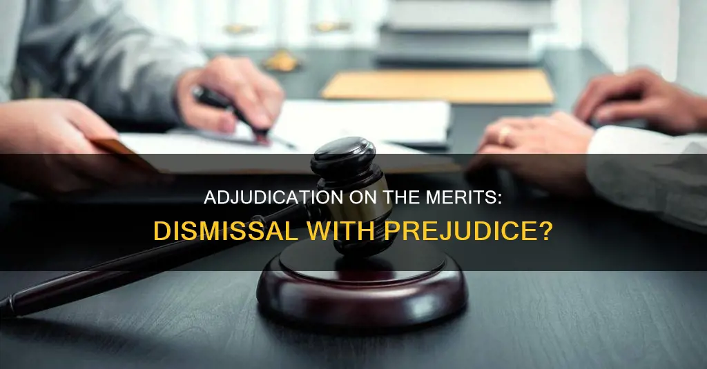 does an adjudication on the merits constitute dismissal with prejudice