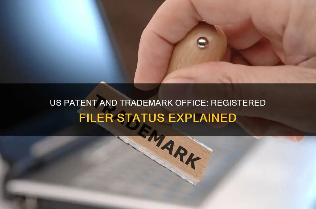 does an ccount with the uspto constitute registered filer