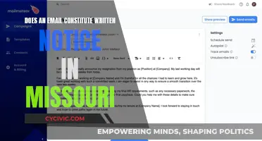 Email Evidence: Missouri's Written Notice Law Explained