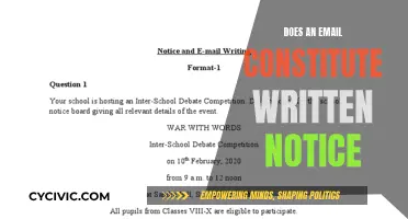 Email Evidence: Written Notice Validity in Law