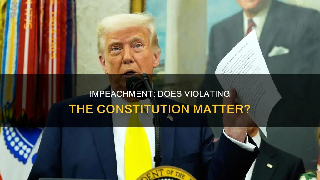does an impeachment have to violate the constitution