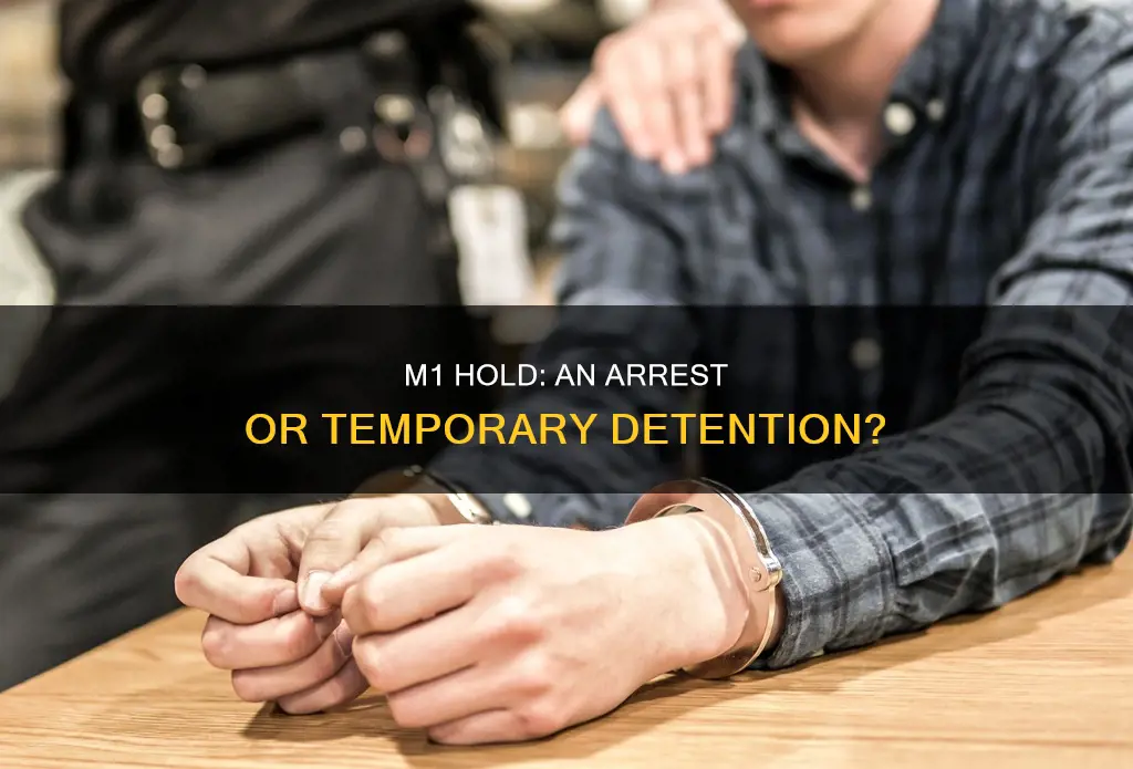 does an m1 hold constitute as an arrest