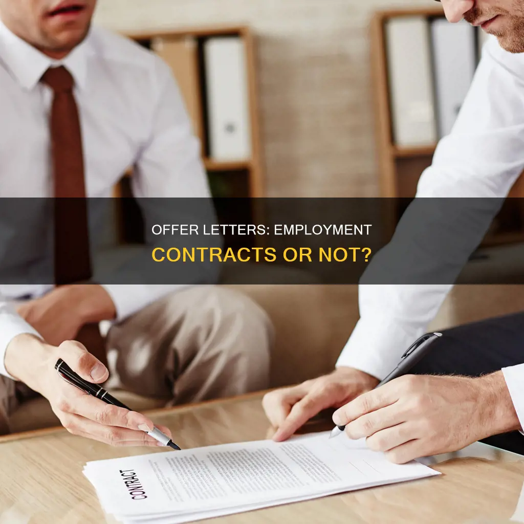 does an offer letter constitute an employment contract
