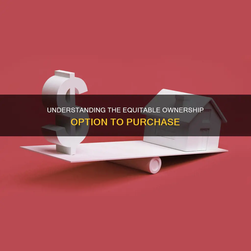 does an option to purchase constitute equitable ownership