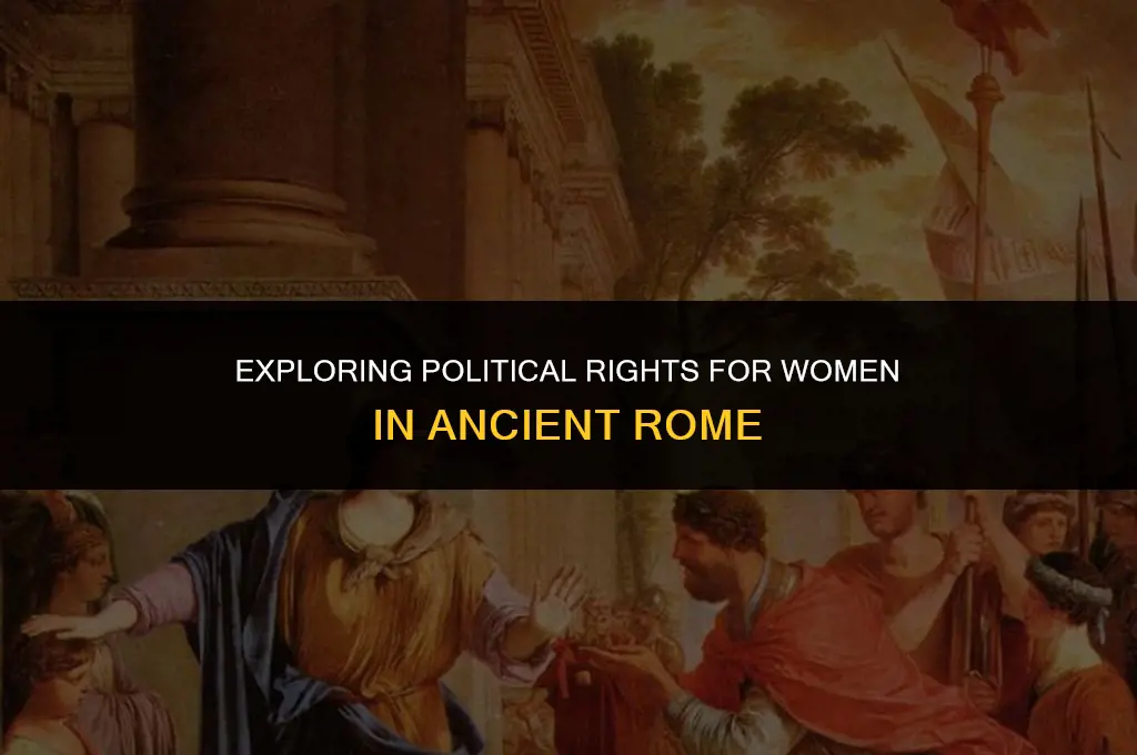 does ancient rome have political rights for women
