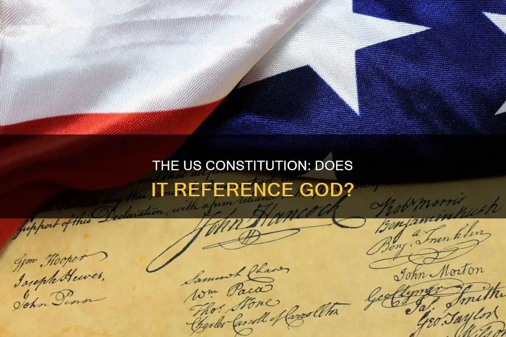 does any part of the us constitution mention god