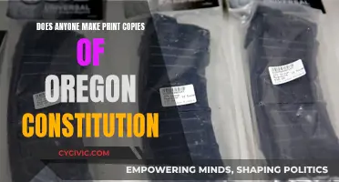 Who Has a Hard Copy of Oregon's Constitution?