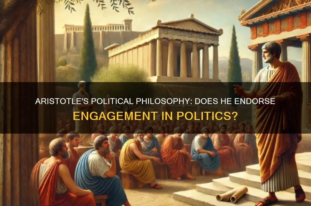 does aristotle recommend politics
