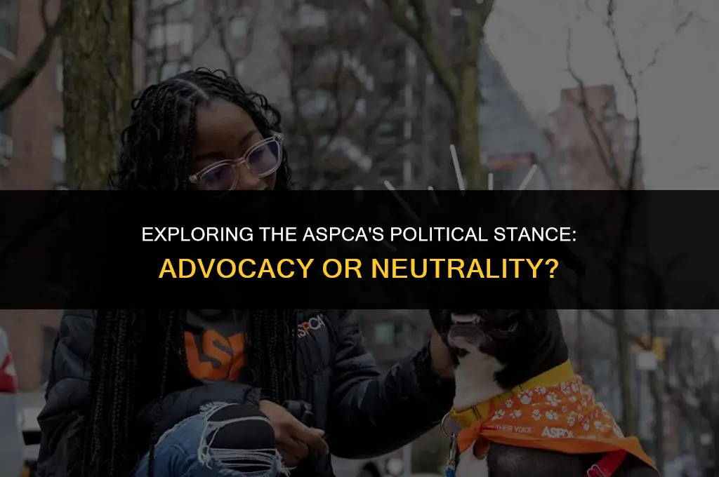 does aspca have a political affiliation