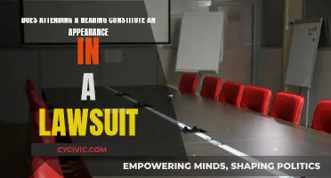 Hearing Attendance: Lawsuit Appearance?