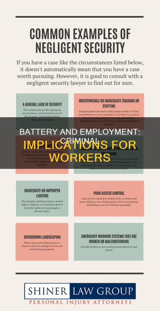 does battery constitute a crime for employment purposes
