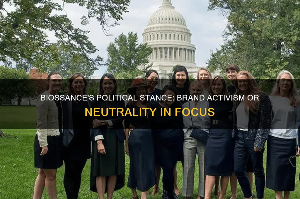 does biosannce take political stands