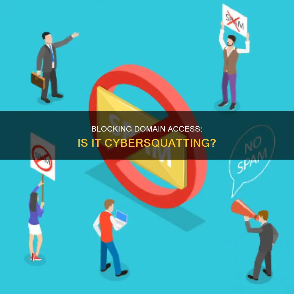 does blocking owners use of a domain name constitute cybersquatting