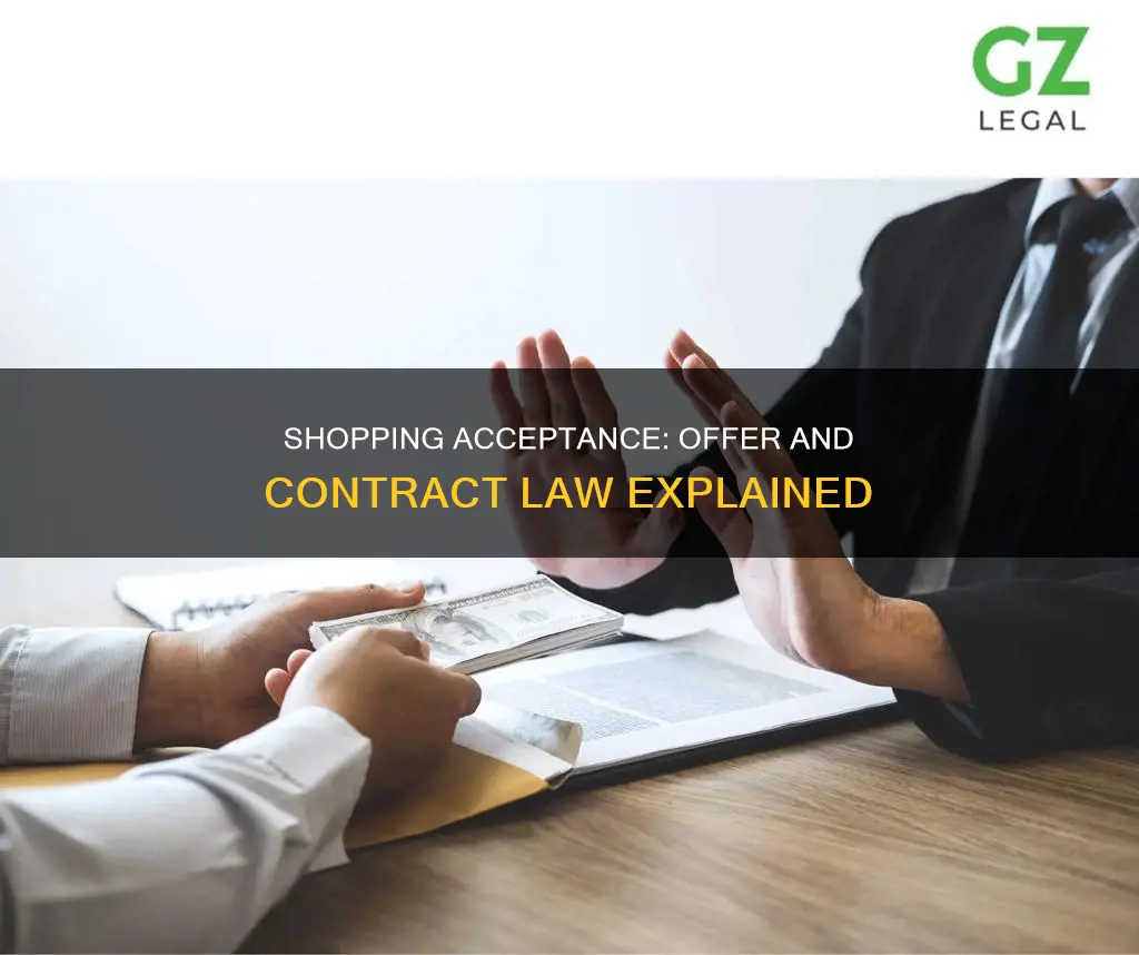 does buying somethingfromastore constitute acceptance of an offer