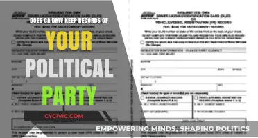 Does California DMV Track Your Political Party Affiliation?