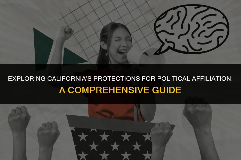 does california allow protections for political affiliation