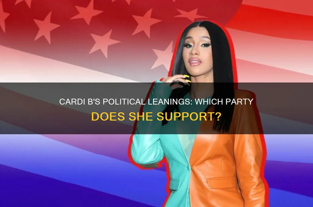 does cardi b support one political party