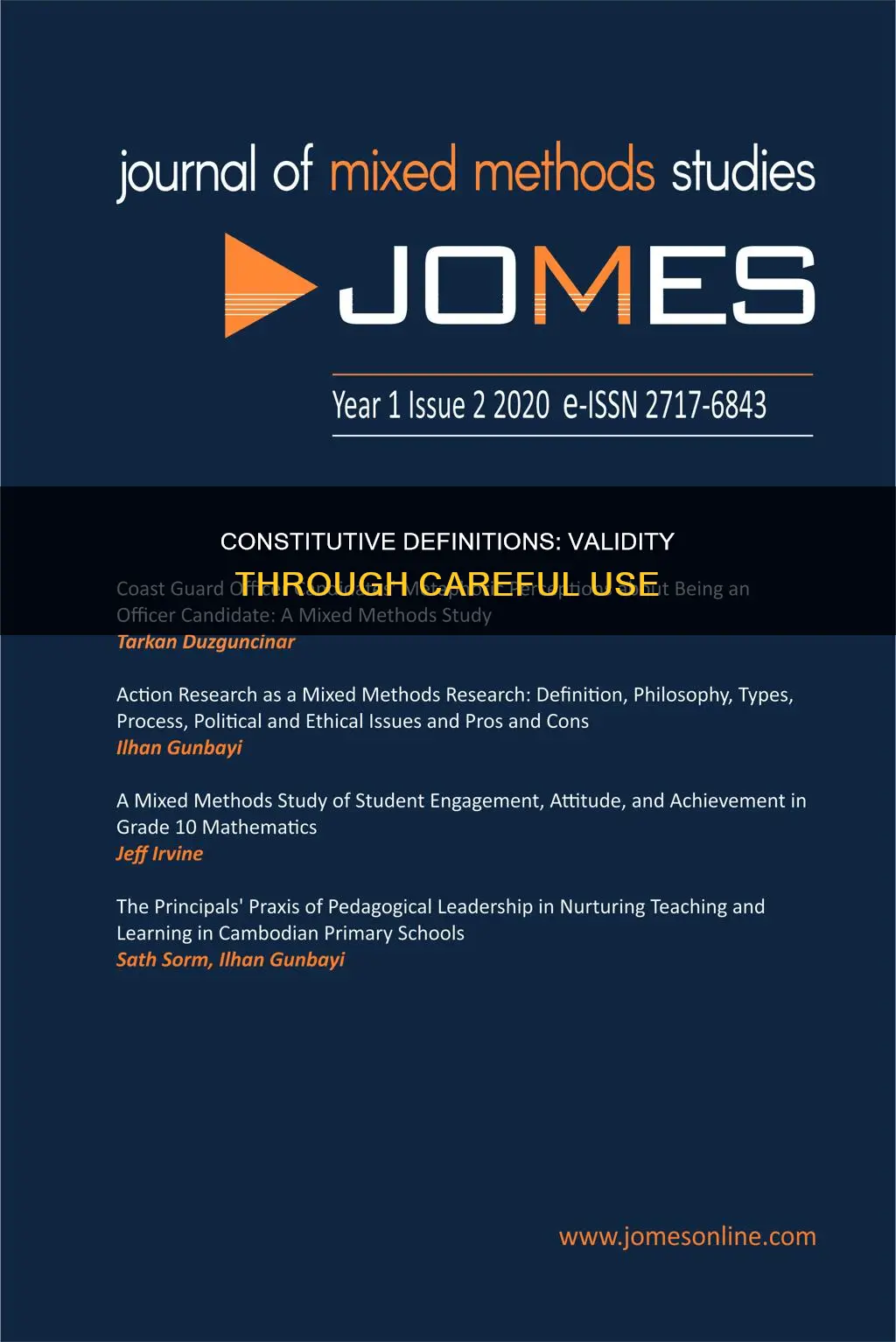 does careful use of constitutive definitoins increase validity