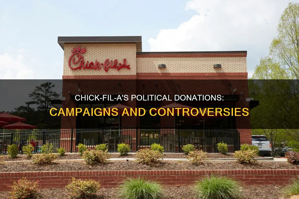 does chick fil a donate to political campaigns