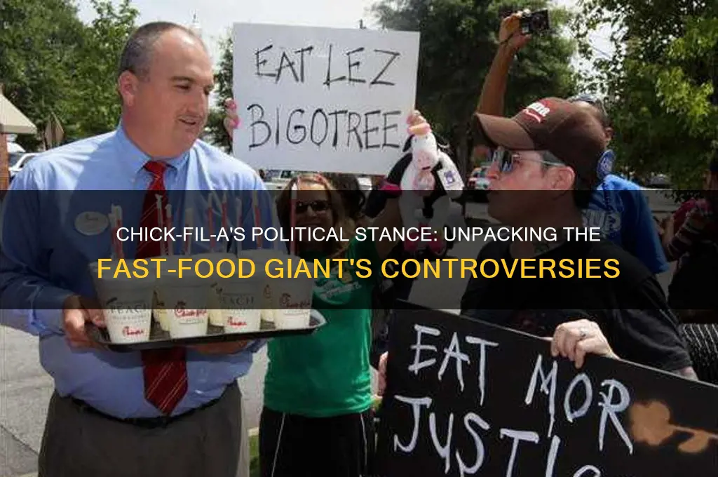 does chick fila politics