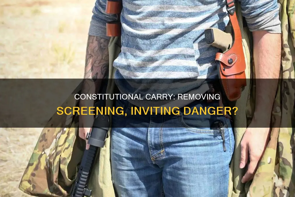 does constitutional carry removing screening