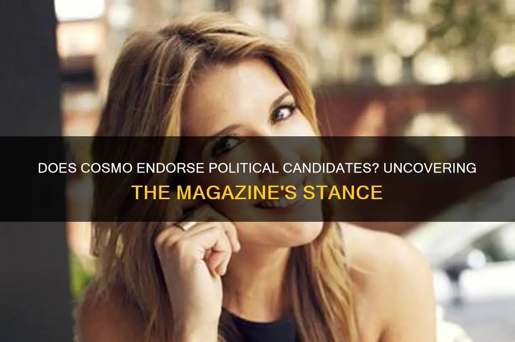 does cosmo endorse political candidates