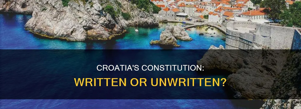 does croatia have a written constitution