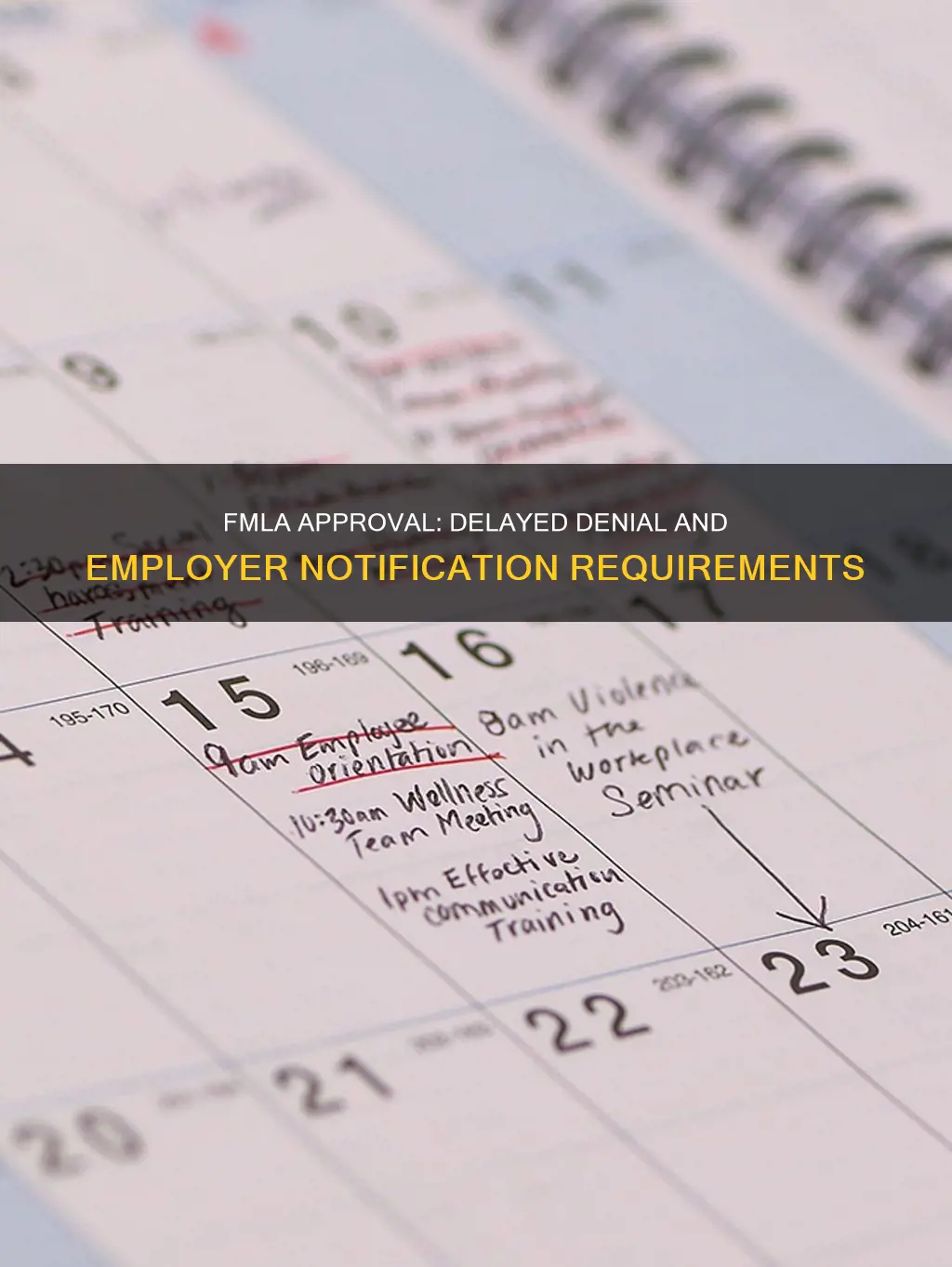 does delaying fmla approval constitute denial employer notification requirements