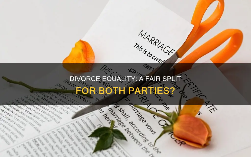 does divorce constitute equal parts