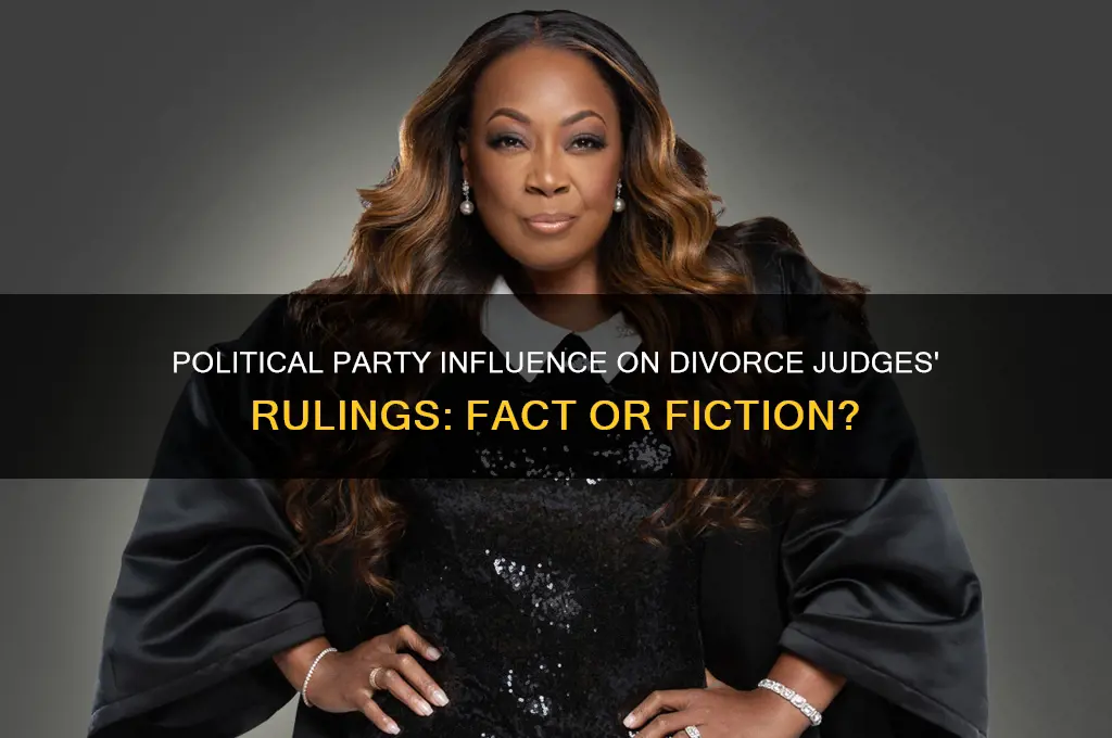 does divorce judge political party affect their ruling