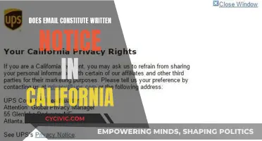 Email as Written Notice: California's Stance