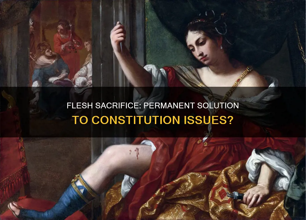 does flesh sacrifice permanatly get rid of constitution