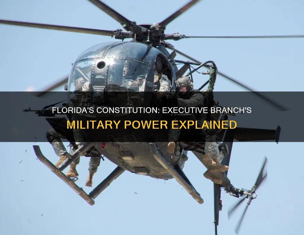 does floridas constitution give the executive branch power over military