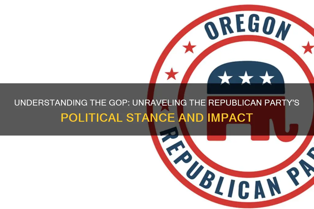 does gop stand politics