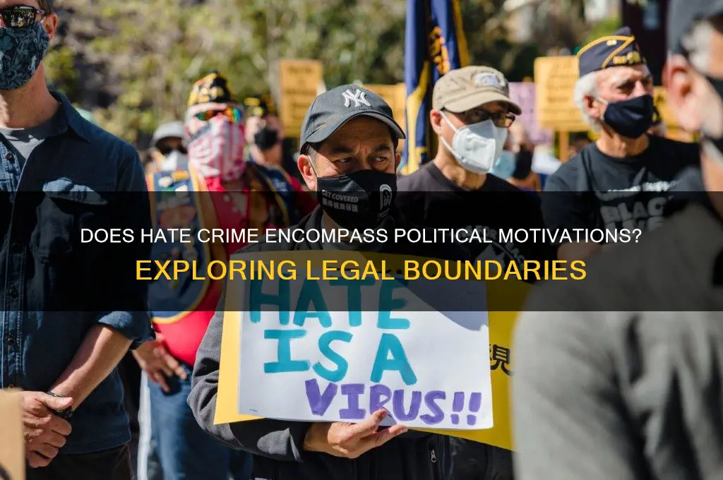 does hate crime include political